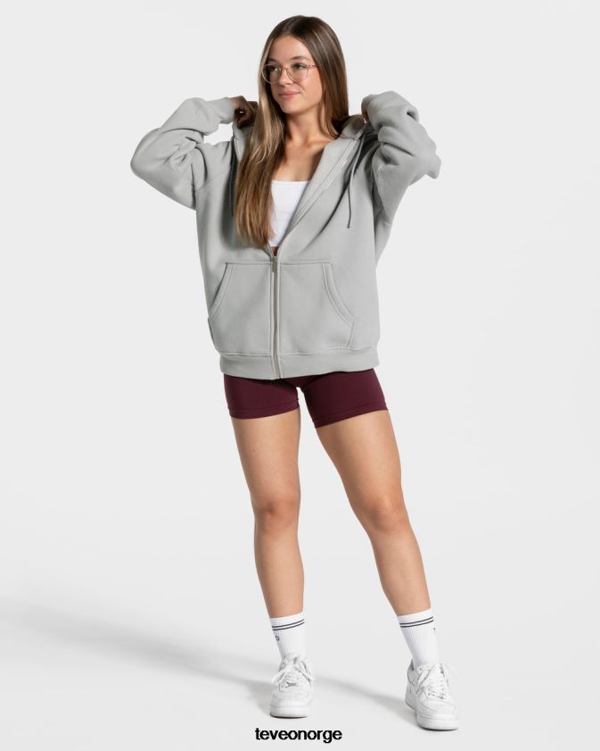 TEVEO klær 0H40JL10 lysegrå kvinner godteri oversized jakke