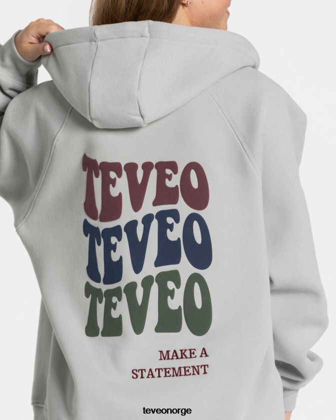 TEVEO klær 0H40JL10 lysegrå kvinner godteri oversized jakke