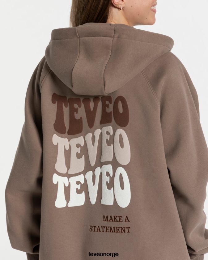 TEVEO klær 0H40JL11 mokka kvinner godteri oversized jakke