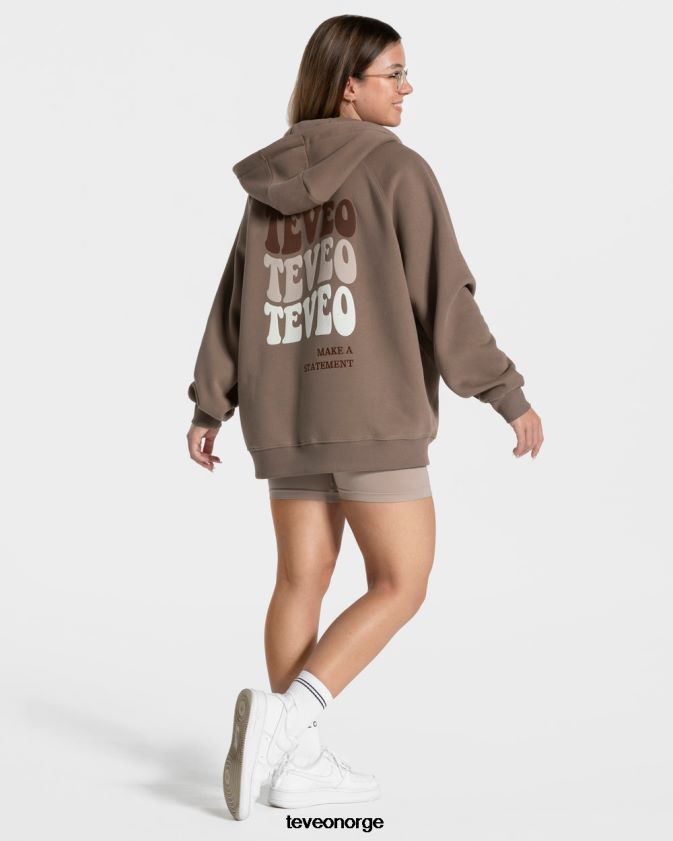 TEVEO klær 0H40JL11 mokka kvinner godteri oversized jakke