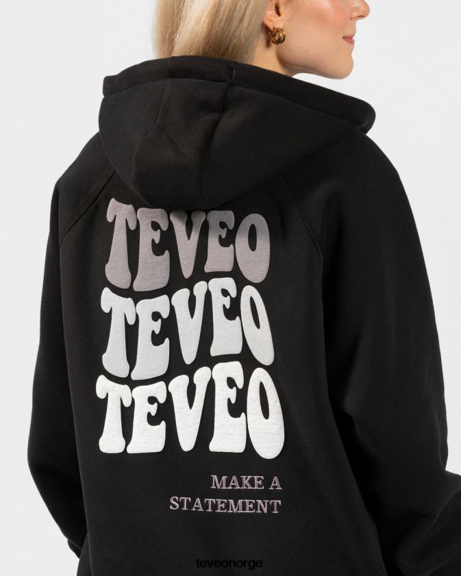 TEVEO klær 0H40JL12 svart kvinner godteri oversized jakke