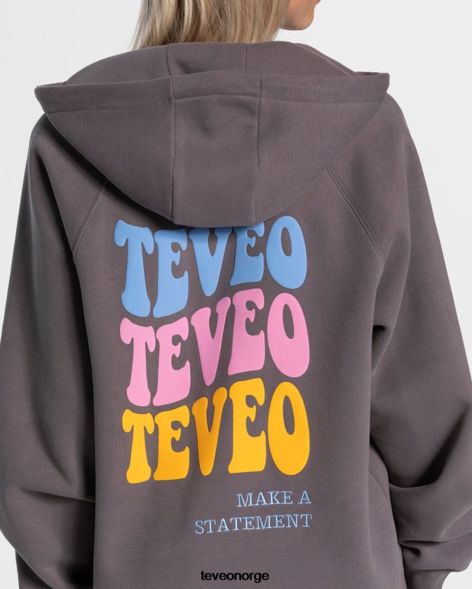 TEVEO klær 0H40JL17 grafitt kvinner godteri oversized jakke