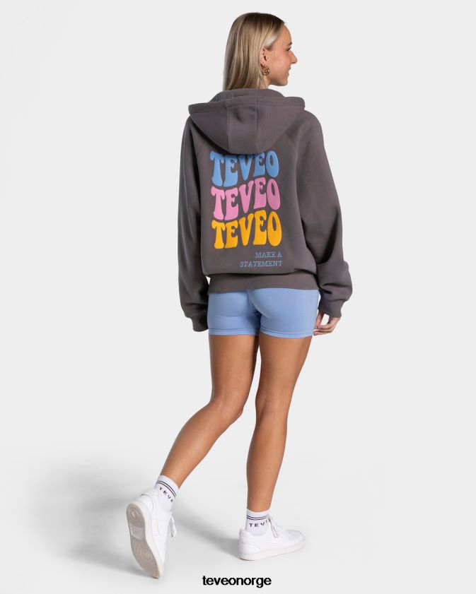 TEVEO klær 0H40JL17 grafitt kvinner godteri oversized jakke