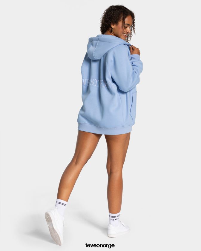 TEVEO klær 0H40JL20 blå kvinner statement oversized jakke