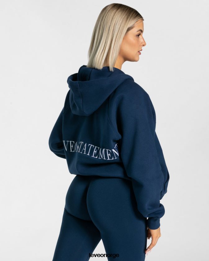 TEVEO klær 0H40JL21 mørke blå kvinner statement oversized jakke