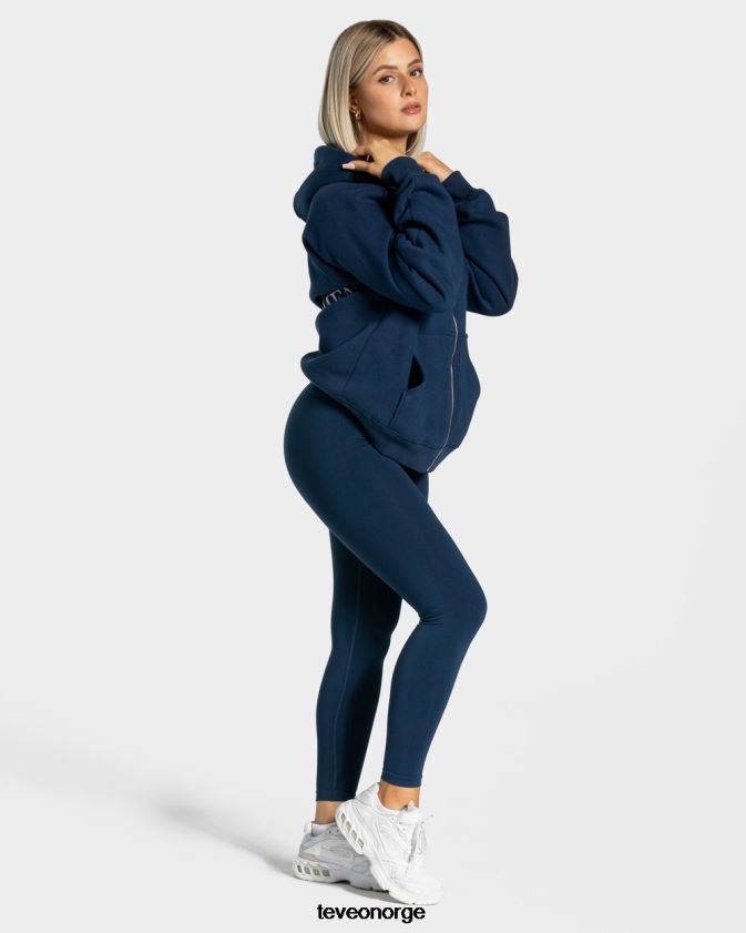 TEVEO klær 0H40JL21 mørke blå kvinner statement oversized jakke