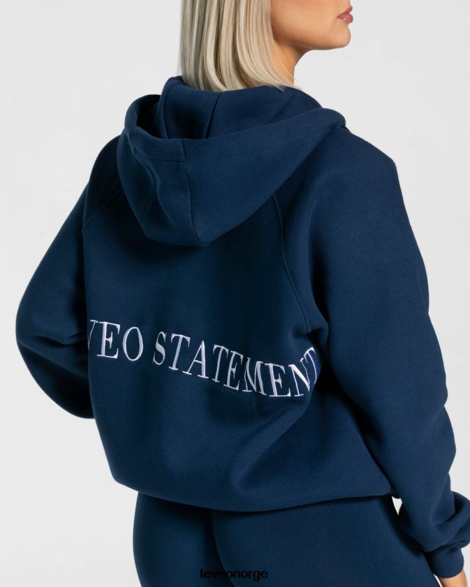 TEVEO klær 0H40JL21 mørke blå kvinner statement oversized jakke