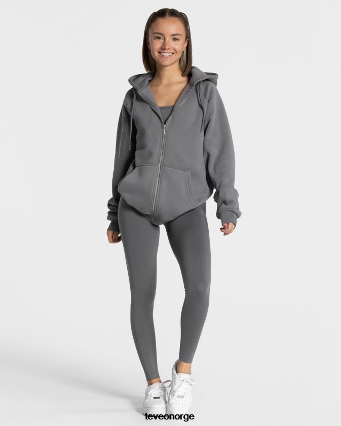 TEVEO klær 0H40JL23 grafitt kvinner statement oversized jakke