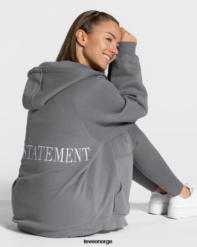 TEVEO klær 0H40JL23 grafitt kvinner statement oversized jakke