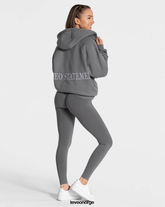 TEVEO klær 0H40JL23 grafitt kvinner statement oversized jakke