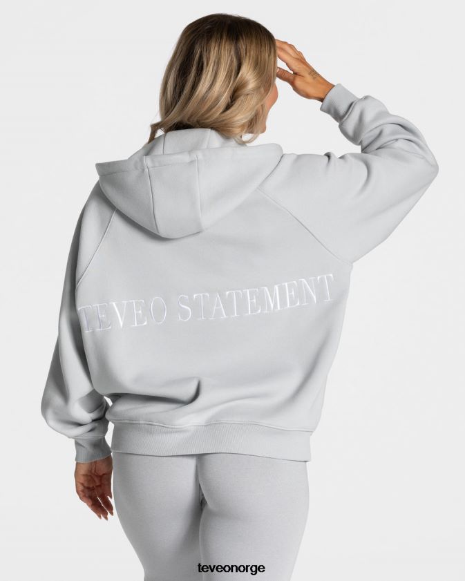 TEVEO klær 0H40JL24 lysegrå kvinner statement oversized jakke