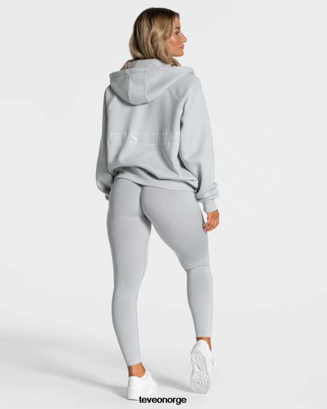TEVEO klær 0H40JL24 lysegrå kvinner statement oversized jakke