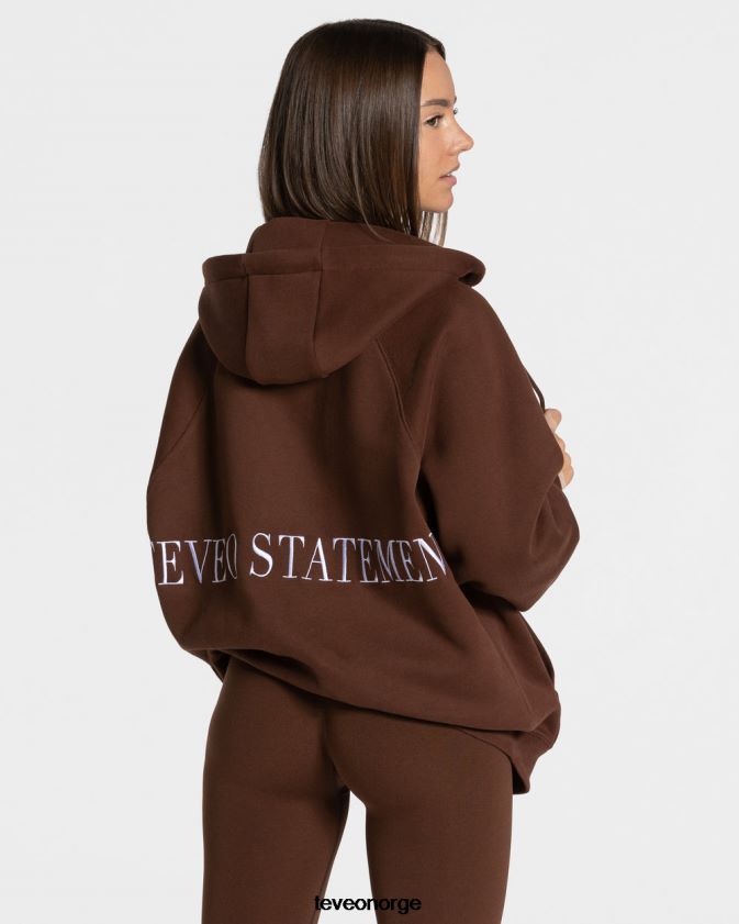TEVEO klær 0H40JL25 kaffe kvinner statement oversized jakke