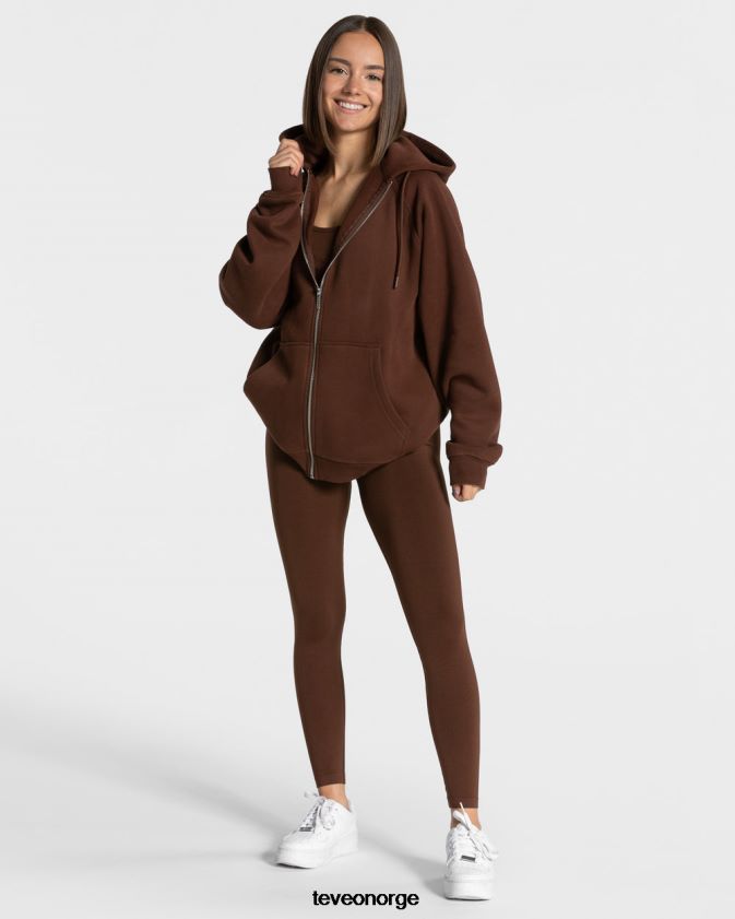 TEVEO klær 0H40JL25 kaffe kvinner statement oversized jakke