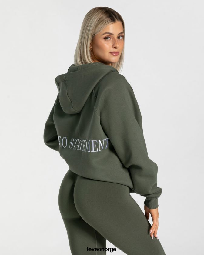 TEVEO klær 0H40JL26 kaki kvinner statement oversized jakke