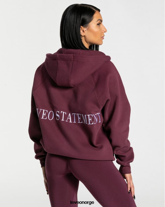 TEVEO klær 0H40JL28 plomme kvinner statement oversized jakke