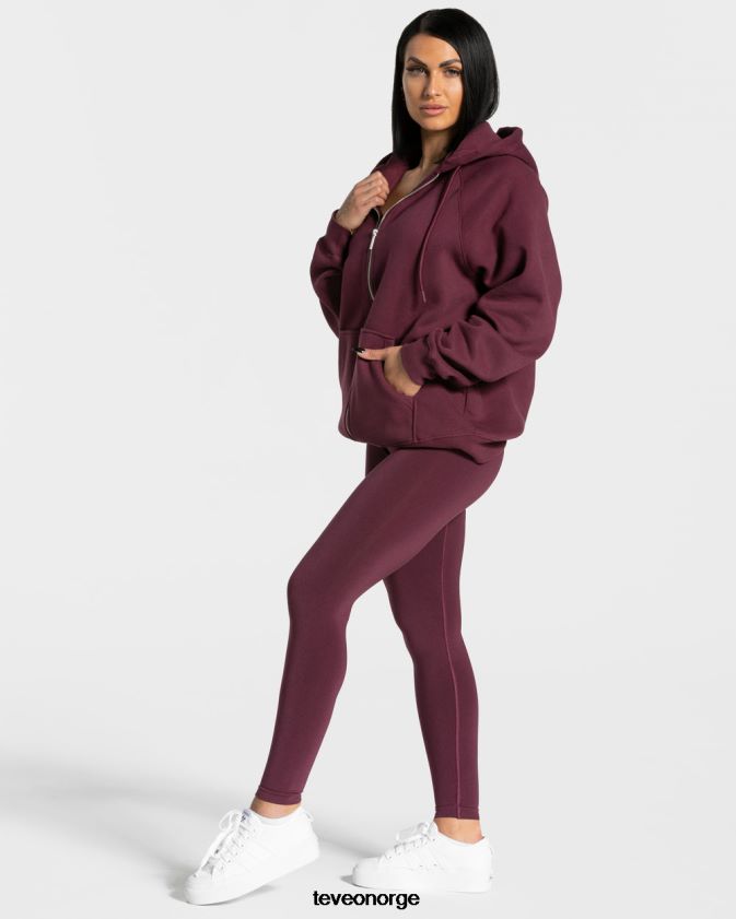 TEVEO klær 0H40JL28 plomme kvinner statement oversized jakke