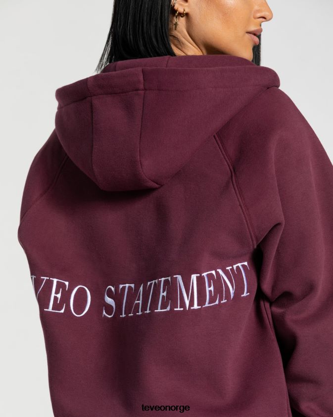 TEVEO klær 0H40JL28 plomme kvinner statement oversized jakke