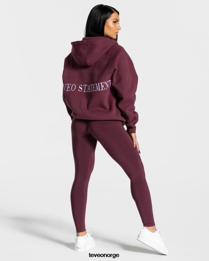 TEVEO klær 0H40JL28 plomme kvinner statement oversized jakke