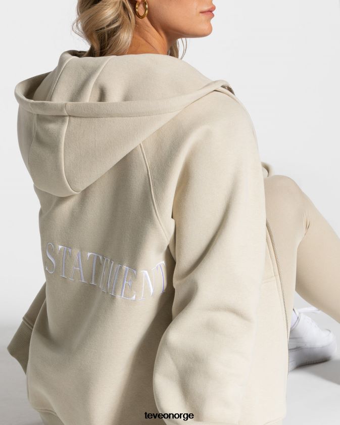 TEVEO klær 0H40JL30 sand kvinner statement oversized jakke