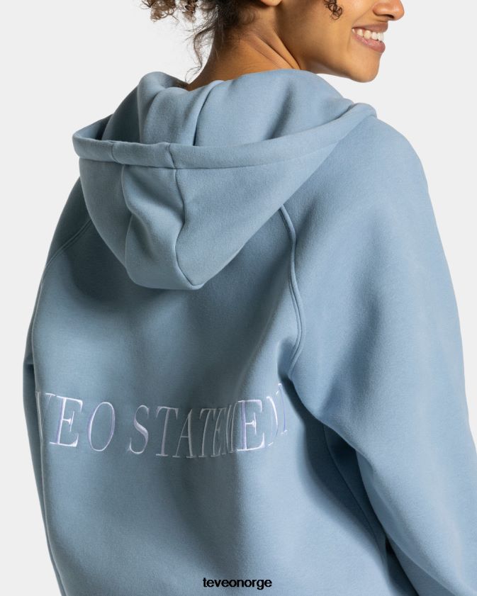 TEVEO klær 0H40JL32 stål blå kvinner statement oversized jakke