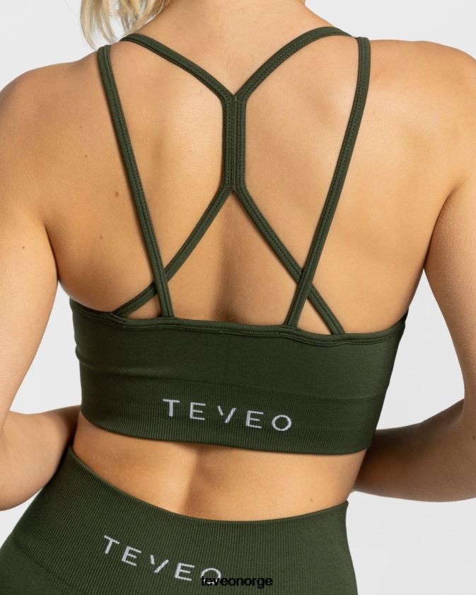 TEVEO klær 0H40JL337 kaki kvinner tidløs scrunch bh