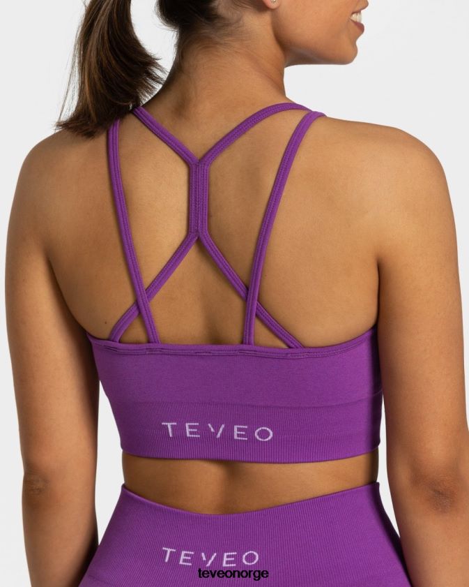 TEVEO klær 0H40JL346 lilla kvinner tidløs scrunch bh