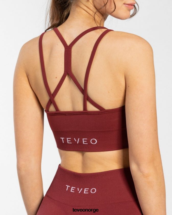TEVEO klær 0H40JL347 vinrød kvinner tidløs scrunch bh