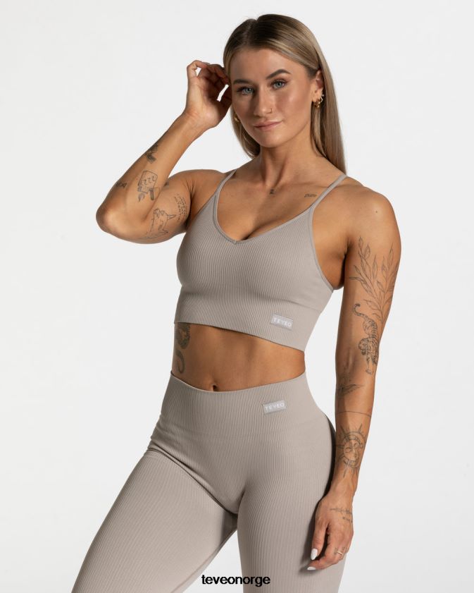 TEVEO klær 0H40JL399 stein kvinner elegant krysstopp
