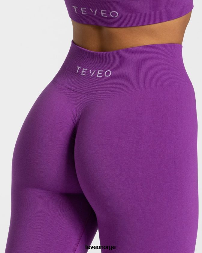 TEVEO klær 0H40JL100 fiolett kvinner tidløse scrunch-leggings