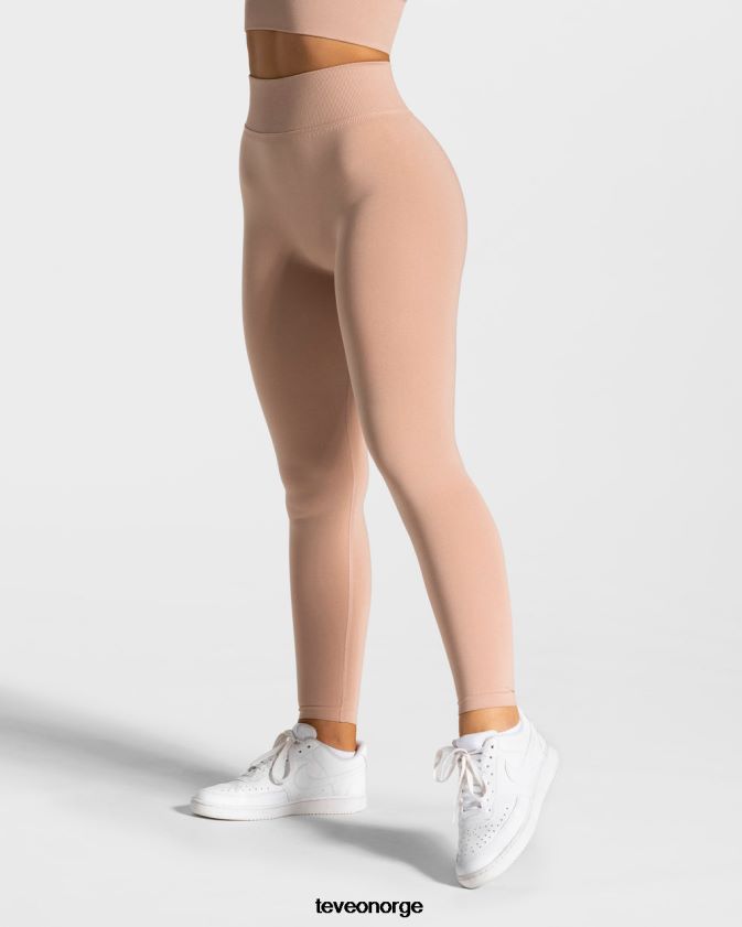 TEVEO klær 0H40JL102 støvete rosa kvinner statement scrunch leggings