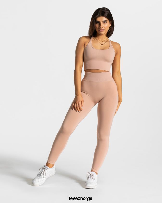 TEVEO klær 0H40JL102 støvete rosa kvinner statement scrunch leggings