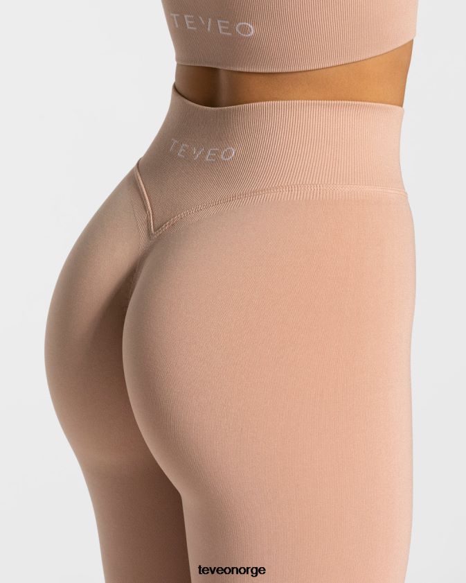 TEVEO klær 0H40JL102 støvete rosa kvinner statement scrunch leggings