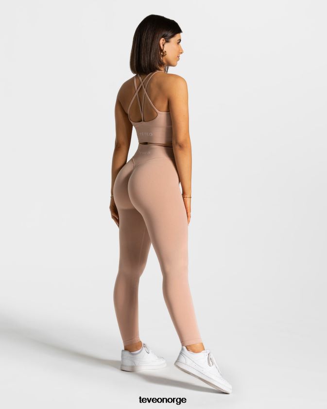 TEVEO klær 0H40JL102 støvete rosa kvinner statement scrunch leggings
