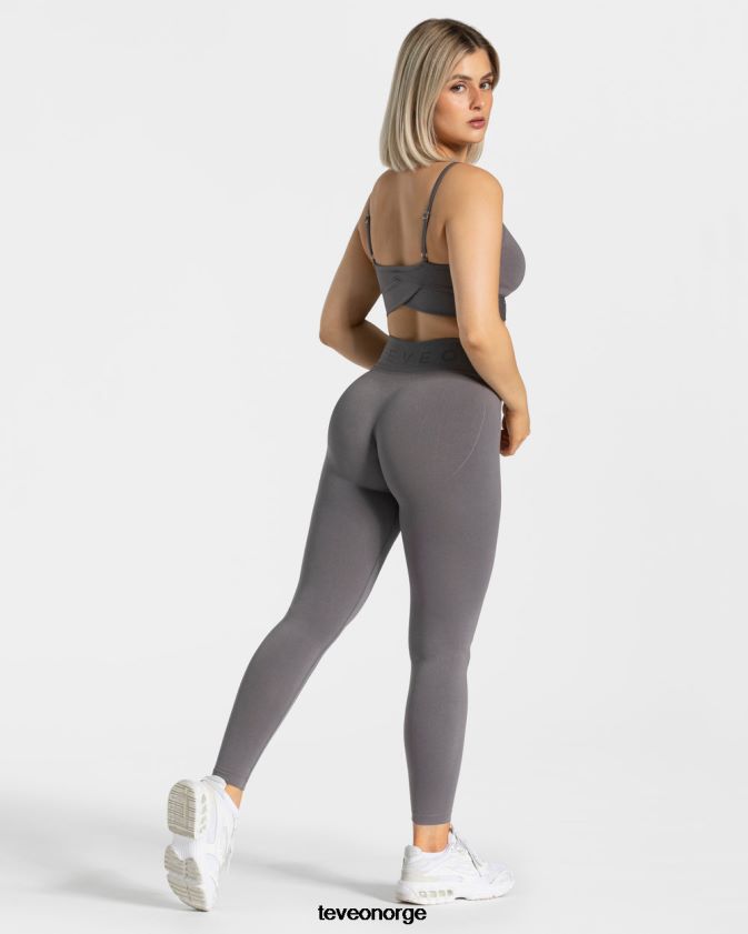 TEVEO klær 0H40JL105 grafitt kvinner leggings i v-form