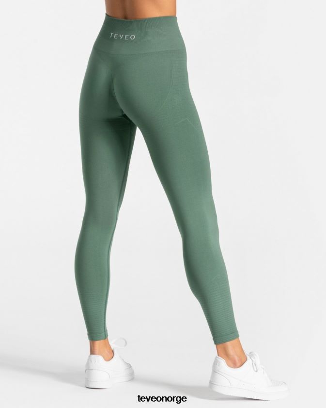 TEVEO klær 0H40JL132 mørk grønn kvinner ekte leggings