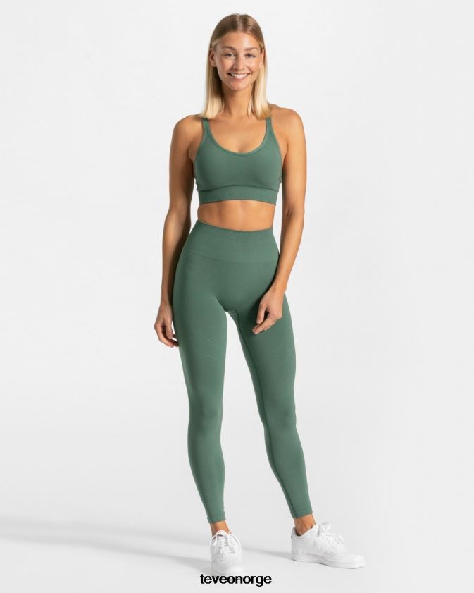 TEVEO klær 0H40JL132 mørk grønn kvinner ekte leggings