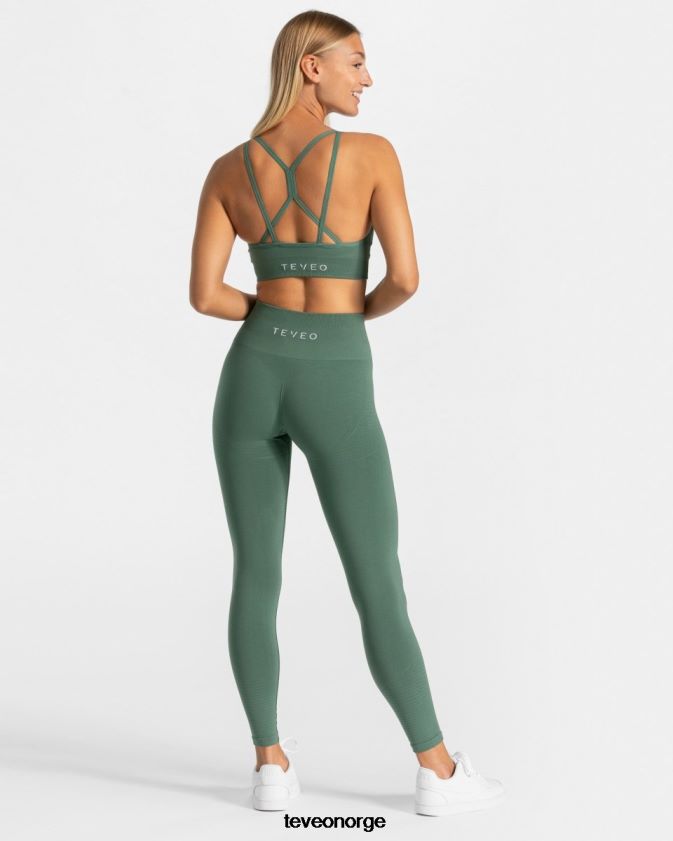TEVEO klær 0H40JL132 mørk grønn kvinner ekte leggings