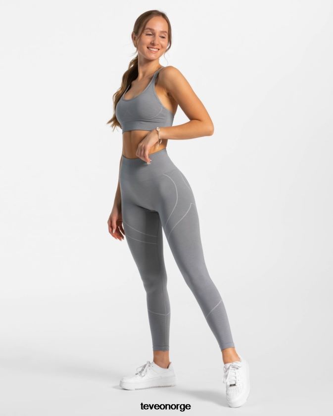 TEVEO klær 0H40JL134 stål blå kvinner ekte leggings