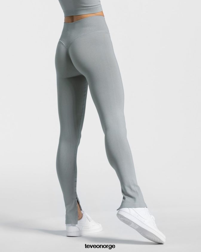 TEVEO klær 0H40JL139 stål blå kvinner frekke slitte leggings