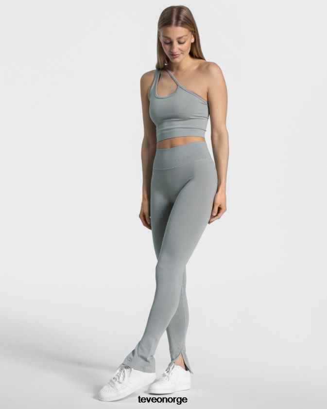TEVEO klær 0H40JL139 stål blå kvinner frekke slitte leggings
