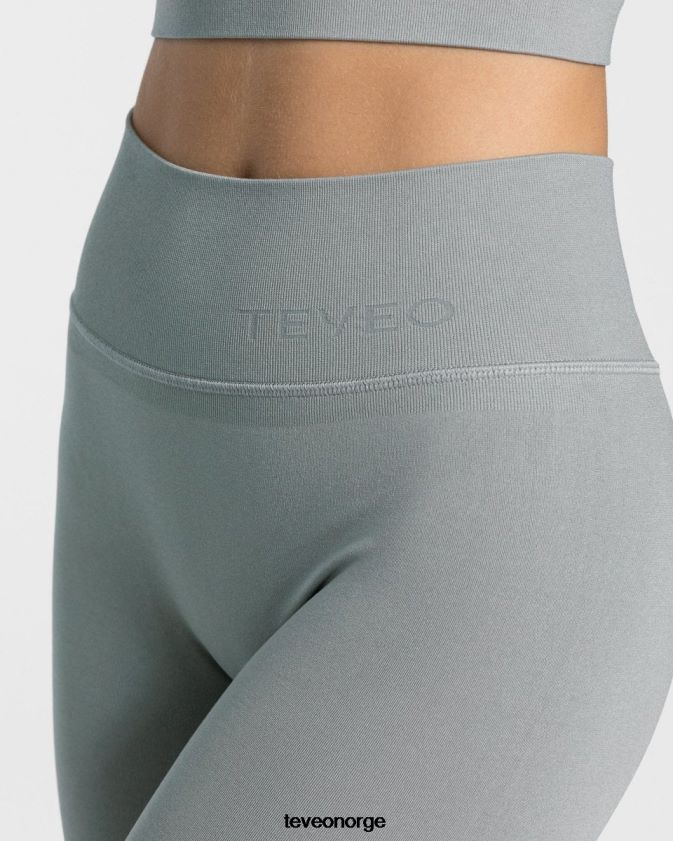 TEVEO klær 0H40JL139 stål blå kvinner frekke slitte leggings