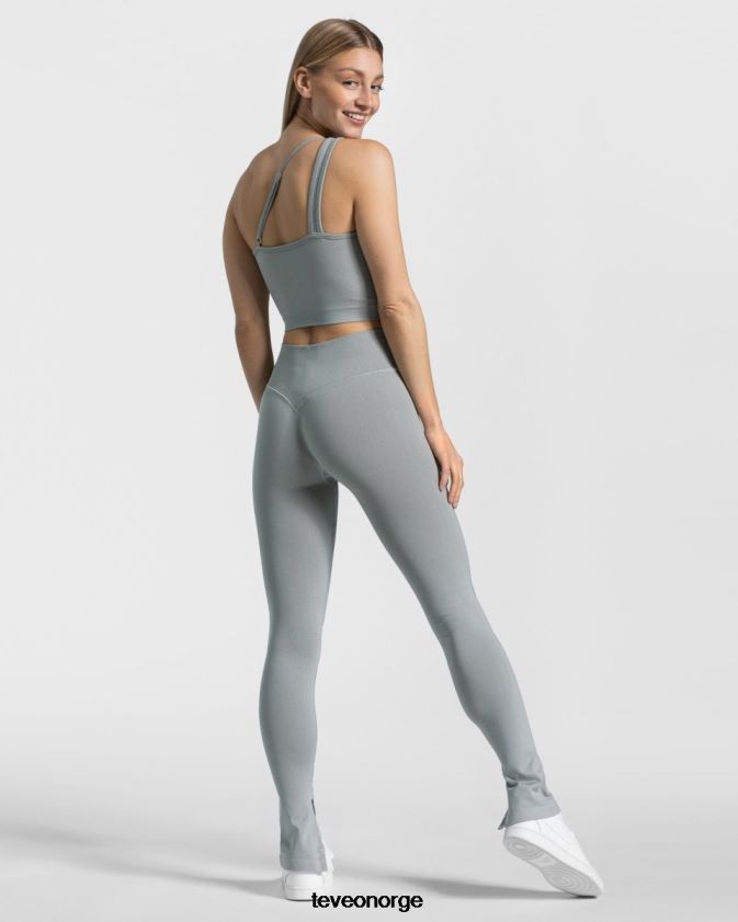 TEVEO klær 0H40JL139 stål blå kvinner frekke slitte leggings