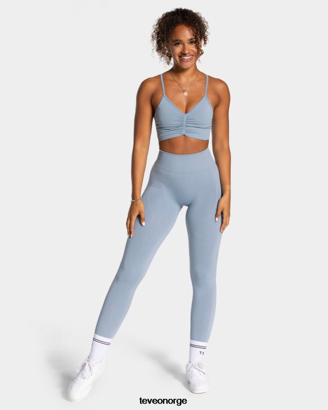 TEVEO klær 0H40JL161 stål blå kvinner focus scrunch leggings