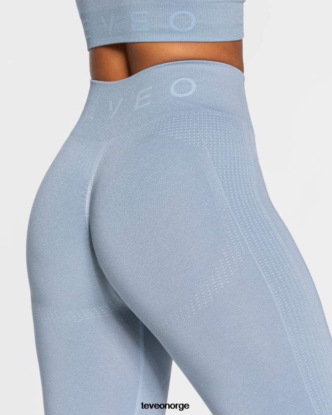 TEVEO klær 0H40JL161 stål blå kvinner focus scrunch leggings