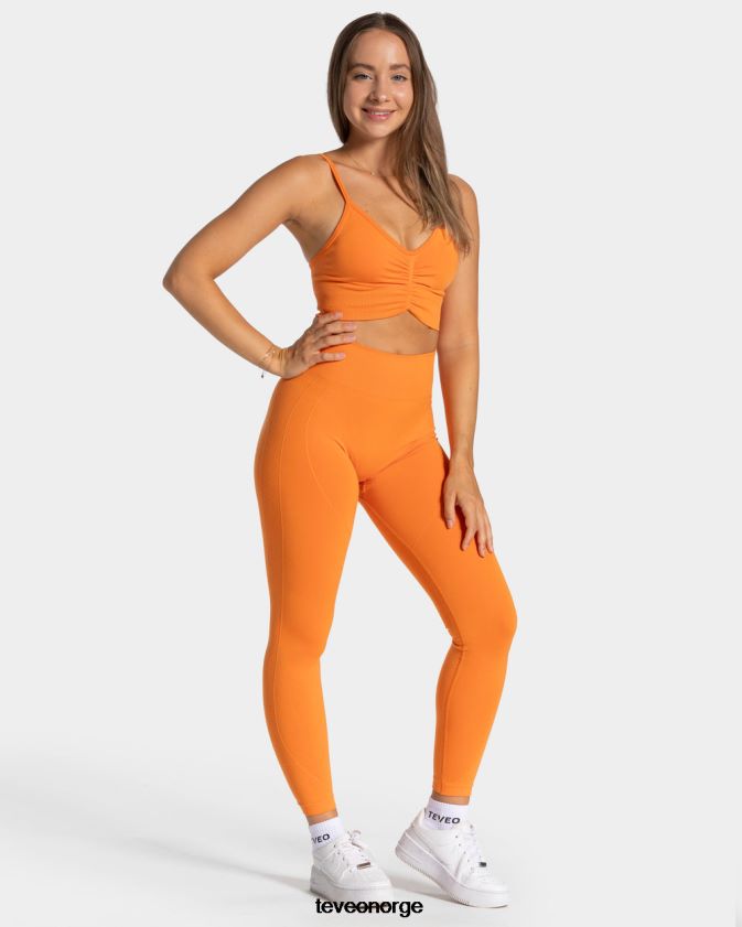 TEVEO klær 0H40JL163 oransje kvinner focus scrunch leggings