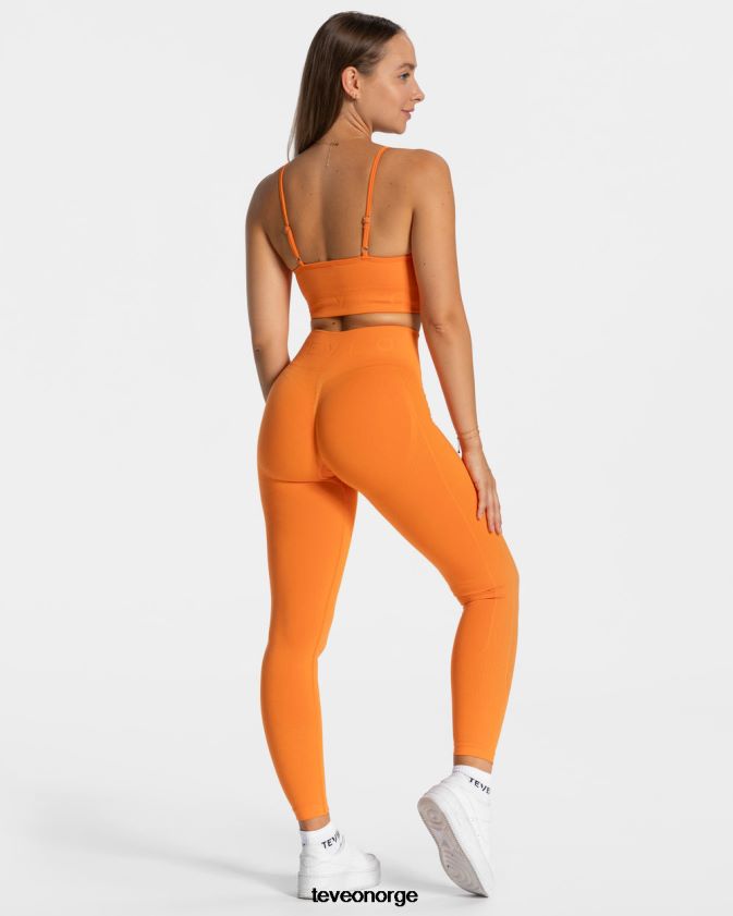 TEVEO klær 0H40JL163 oransje kvinner focus scrunch leggings