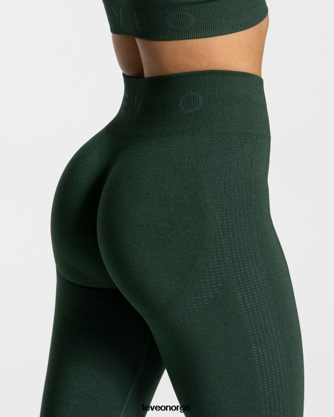 TEVEO klær 0H40JL165 mørk grønn kvinner focus scrunch leggings
