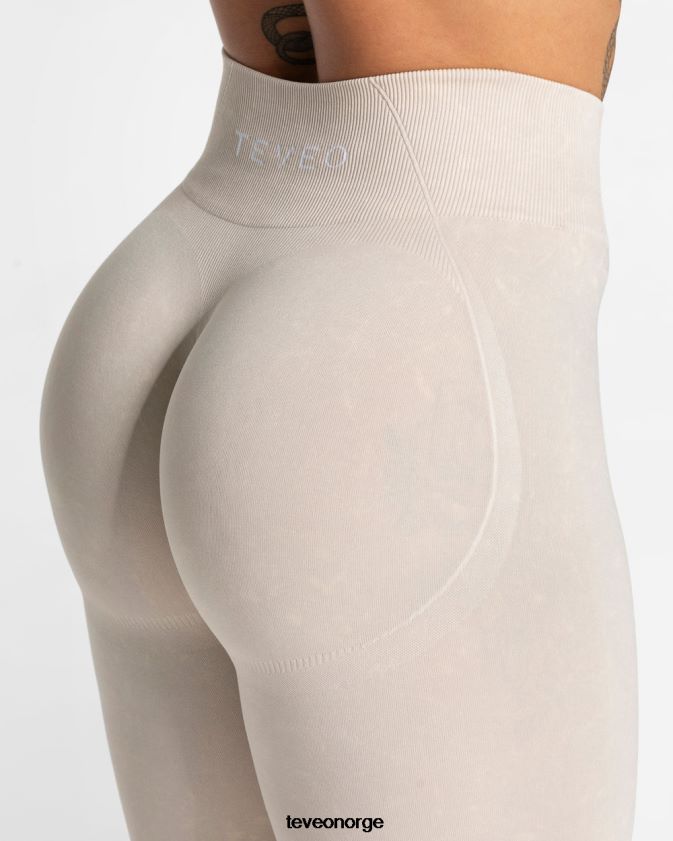 TEVEO klær 0H40JL51 sand kvinner syrede skjulte scrunch-leggings
