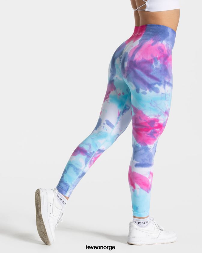 TEVEO klær 0H40JL59 kald kvinner tie dye scrunch leggings